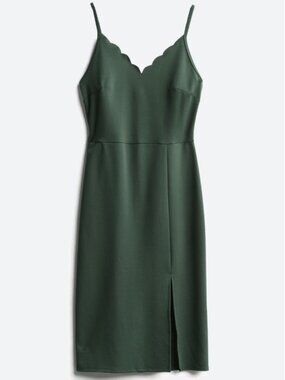 NWOT XS Milani Scallop Detail Knit Dress